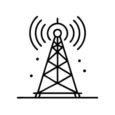radyo kulesi simge vektör