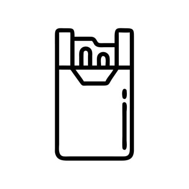 Beyaz arkaplanda izole edilmiş Papieros simgesi vektör çizimi.