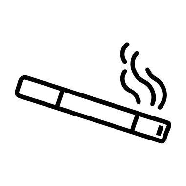 Beyaz arkaplanda izole edilmiş Papieros simgesi vektör çizimi.