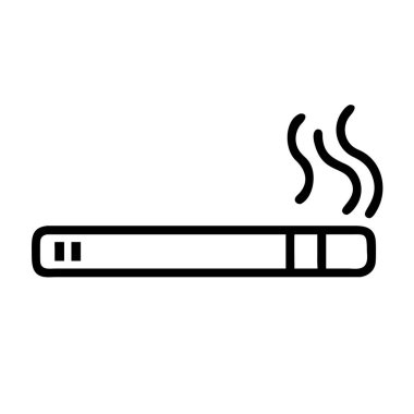 Beyaz arkaplanda izole edilmiş Papieros simgesi vektör çizimi.