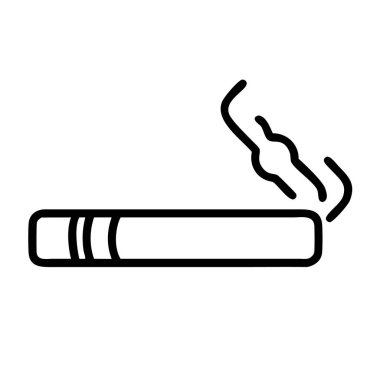 Beyaz arkaplanda izole edilmiş Papieros simgesi vektör çizimi.