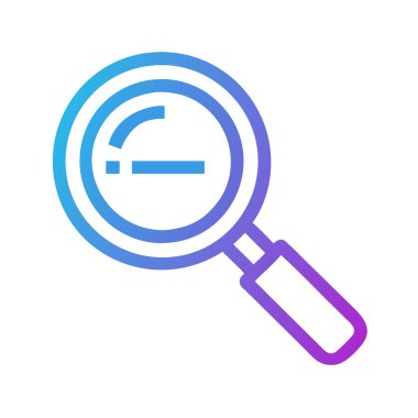 Büyütme cam simgesi vektörü