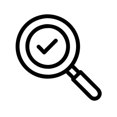 Büyütme cam simgesi vektörü