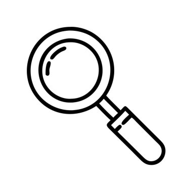 Büyütme cam simgesi vektörü