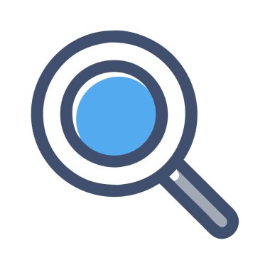 Büyütme cam simgesi vektörü