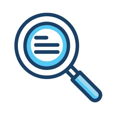 Büyütme cam simgesi vektörü