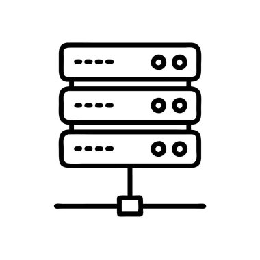 Sunucu simgesi vektörü sunuluyor