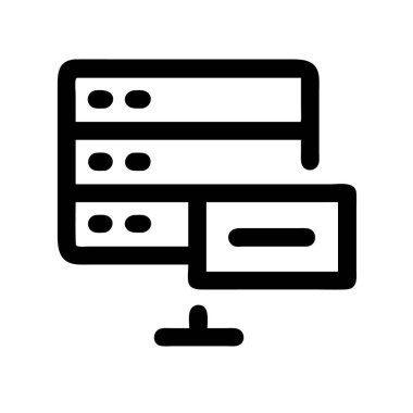 Sunucu simgesi vektörü sunuluyor