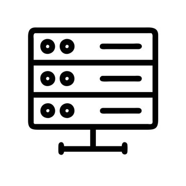 Sunucu simgesi vektörü sunuluyor