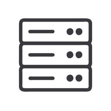 Sunucu simgesi vektörü sunuluyor