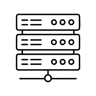 Sunucu simgesi vektörü sunuluyor