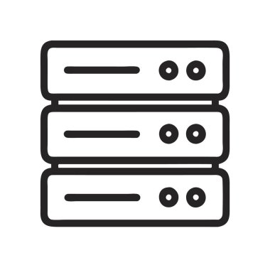 Sunucu simgesi vektörü sunuluyor