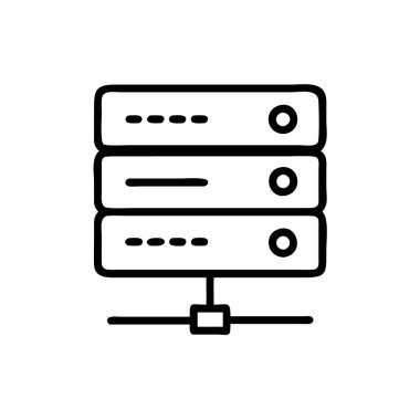 Sunucu simgesi vektörü sunuluyor