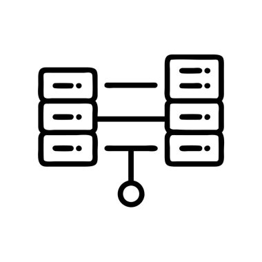 Sunucu simgesi vektörü sunuluyor