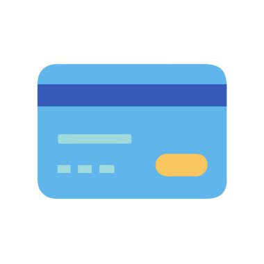 Kredi kartı simgesi vektörü.