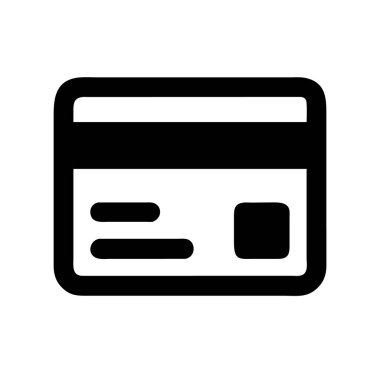Kredi kartı simgesi vektörü.