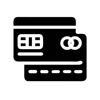 Kredi kartı simgesi vektörü.