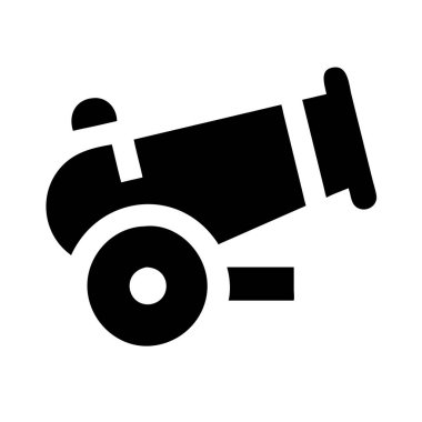 Top siluet vektör simgesi.