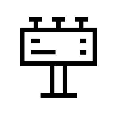 Billboard vektör simgeleri ayarlandı