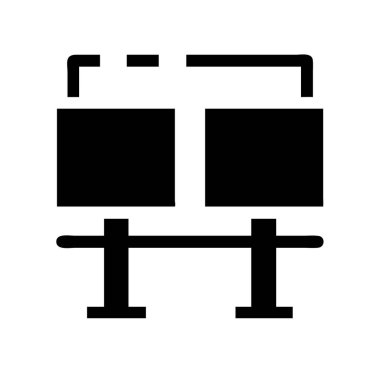 Billboard vektör simgeleri ayarlandı