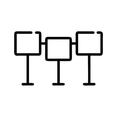 Billboard vektör simgeleri ayarlandı