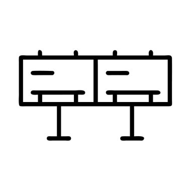 Billboard vektör simgeleri ayarlandı