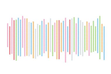 İllüstratörde oluşturulan müzik dalgalarını kostomize et