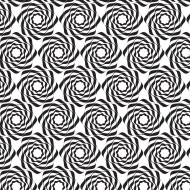 Geleneksel Tekrarlama Motifi ve Vektör Biçiminde Simetrik Dekoratif Tasarım ile Geometrik Kusursuz Çember Deseni