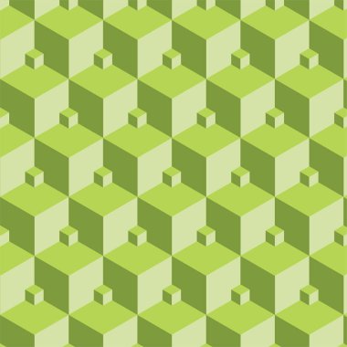 Modern Arkaplan ve Tekstil için Soyut Derinlik ve Simetrik Şekillere sahip 3B Kusursuz Geometrik Desen Tasarımı