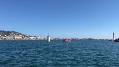 Croisette, Promenade de la Croisette, Boulevard de la Vidom, Cannes sahil limanı Fransa Cannes 11.2024