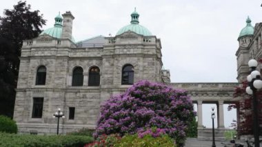 Victoria Adası, British Columbia Parlamento Evi, 1893 'te inşa edilen tarihi Parlamento Binası Parlamento Kâtibi. Vancouver, Kanada, 12.10.2024