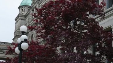 Victoria Adası, British Columbia Parlamento Evi, 1893 'te inşa edilen tarihi Parlamento Binası Parlamento Kâtibi. Vancouver, Kanada, 12.10.2024