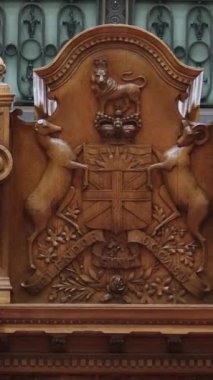 Kanada mı? Britanya Kolombiya Parlamento Binası 'nın içindeki odalar. Victoria, British Columbia, Kanada. 12.24.2024 