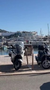 Croisette, Promenade de la Croisette, Boulevard de la Vidom, Cannes sahil limanı Fransa Cannes 11.01.2024