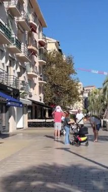 Croisette, Promenade de la Croisette, Boulevard de la Vidom, Cannes sahil limanı Fransa Cannes 11.01.2024