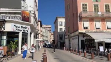 Croisette, Promenade de la Croisette, Boulevard de la Vidom, Cannes sahil limanı Fransa Cannes 11.01.2024