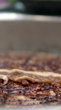 Geleneksel Romanya yemekleri, hafif meşrubat, argo ve odun ateşinde pişen domuz eti. Yüksek kalite 4k görüntü