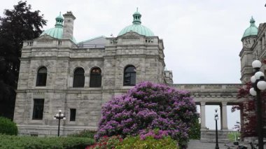 Victoria, BC, Victoria, British Columbia, Kanada 'daki British Columbia Parlamento Binası' nda tarihi hükümet binası. 02.24.2025