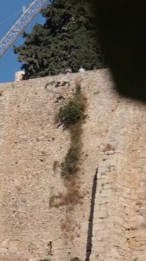 İkonik Akropolis tepesi ve Antik Dünya 'nın eşsiz başyapıtı Partenon gün batımında güzel renklerle, Atina tarihi merkezi, Attica. Yunanistan Atina Akropolü turlu bazı videolar 