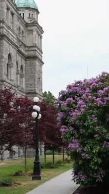 Victoria, BC, Victoria, British Columbia, Kanada 'daki British Columbia Parlamento Binası' nda tarihi hükümet binası. 02.24.2025