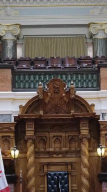 Victoria, BC, Victoria, British Columbia, Kanada 'daki British Columbia Parlamento Binası' nda tarihi hükümet binası. 02.24.2025