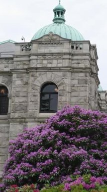 Victoria, BC, Victoria, British Columbia, Kanada 'daki British Columbia Parlamento Binası' nda tarihi hükümet binası. 02.24.2025
