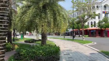 Phu Quoc Adası Vietnam nehri kıyısı Yeni Şehir Büyük Dünya Vietnam 'da Phu Quoc adasında. Yüksek kalite 4k görüntü