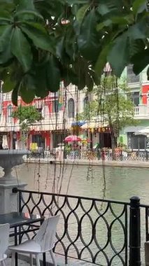 Phu Quoc Adası Vietnam nehri kıyısı Yeni Şehir Büyük Dünya Vietnam 'da Phu Quoc adasında. Yüksek kalite 4k görüntü