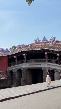 Japon Köprüsü Chua Cau ya da eski Hoi An şehrindeki eski köprü ve nehirleri kaplayan Japon köprüsü. Hoian antik kasabasında Vietnam mirası ve kültürü. Vietnam Hoi 05.05.2025