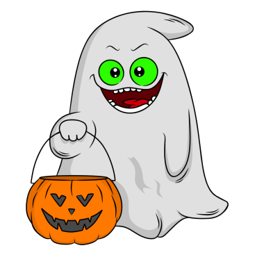 Hayalet Boo Cadılar Bayramı çizgi film karakteri