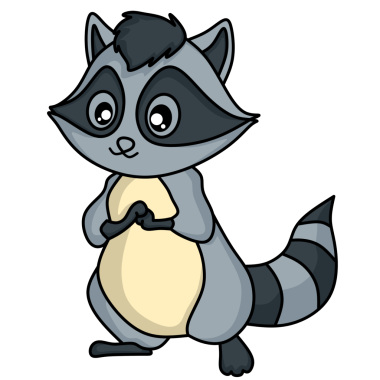 Tatlı Rakun çizgi film karakterleri