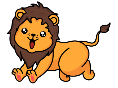 Tatlı aslan çizgi film karakterleri.