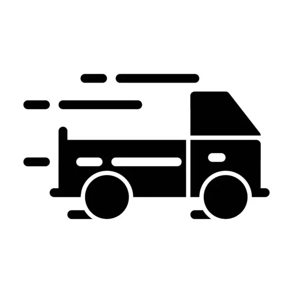 Kamyon simgesinin kabartma biçiminde tasarım çizimi. Kullanıcı Arayüzü, mobil tasarım, web tasarımı vb..