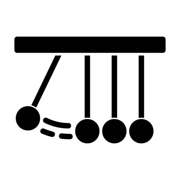 Sarkaç simgesinin glifli tasarım illüstrasyon vektör grafiği. Kullanıcı Arayüzü, mobil tasarım, web tasarımı vb..